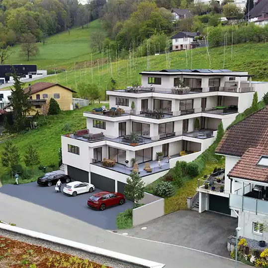 Visualisierung Terrassenwohnungen Gränichen